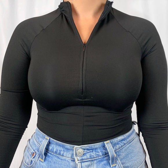 BUNNY BOUTIQUE - Brooke Bodysuit - NWT - Fitted Zipper Bodysuit, Button Closure - Picture 3 of 4